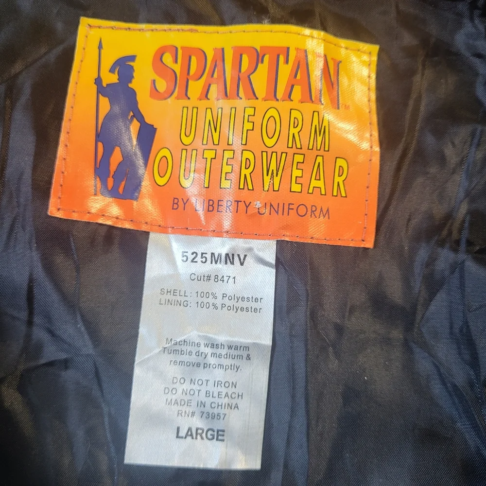 Spartan Uniform Outerwear Men's, Navy Blue, Size L‎